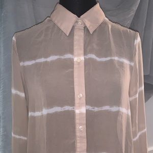 Tan sheer blouse from old navy - Medium